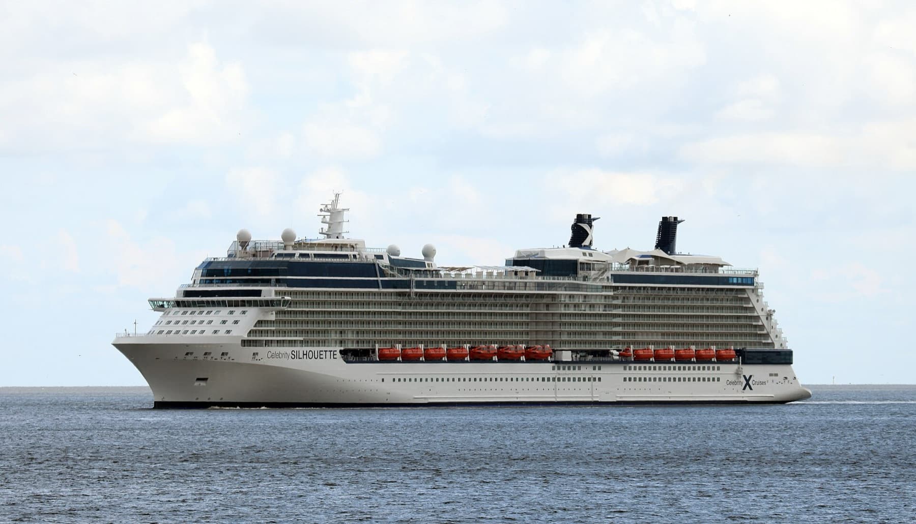 Celebrity Silhouette: verified real exterior ship image.